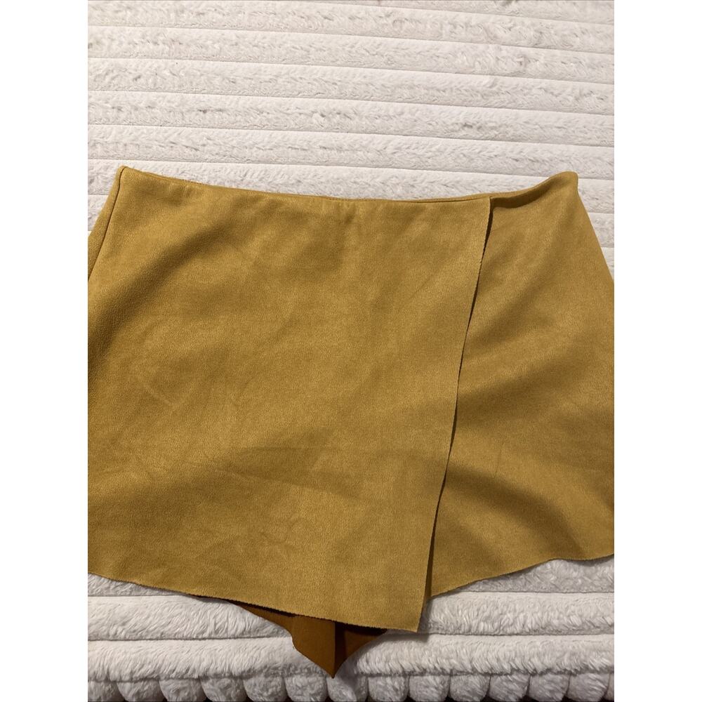 Vestique Skirt Women’s Large Mustard Yellow Mini Pencil Stretch Career